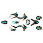KTM 125SX, 150SX & 250SX graphics kit 2011-2012 rugged series teal