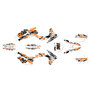 KTM 125SX, 150SX & 250SX graphics kit 2011-2012 twitch series orange-shift