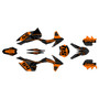 ktm 150xc graphics kit 2011-2012 split series orange