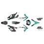 KTM 250XC-F, 350XC-F & 450XC-F graphics kit 2011-2012 bold series teal