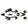 KTM 250XC-F, 350XC-F & 450XC-F graphics kit 2011-2012 bolt series tan