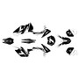 KTM 250XC-F, 350XC-F & 450XC-F graphics kit 2011-2012 bolt series white