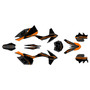 ktm 350xcf graphics kit 2011-2012 orange-crew series orange-shift