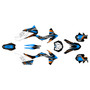 KTM 250XC-F, 350XC-F & 450XC-F graphics kit 2011-2012 rugged series cyan