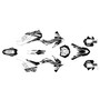 KTM 250XC-F, 350XC-F & 450XC-F graphics kit 2011-2012 rugged series white