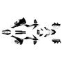 ktm 250exc graphics kit 2012-2013 orange-crew series white