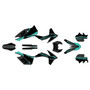 ktm 200xcw graphics kit 2012-2013 orange-crew series teal-shift