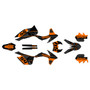 ktm 200xcw graphics kit 2012-2013 split series orange