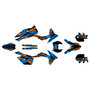 KTM 200XC-W 250XC-W 300XC-W graphics kit 2012-2013 twitch series cyan