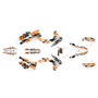 ktm 300xcw graphics kit 2012-2013 twitch series orange-shift