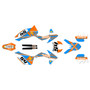 ktm 350xcfw graphics kit 2012-2013 split series cyan