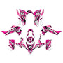yamaha yfz50 graphics kit all years shred series pink