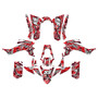 yamaha yfz50 graphics kit all years snagged series red