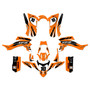 yamaha yfz50 graphics kit all years speed series orange