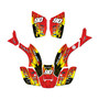 honda trx300maier graphics kit 1993-2006 fracture series red