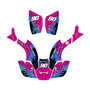 honda trx300maier graphics kit 1993-2006 fracture series magenta