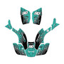 honda trx300maier graphics kit 1993-2006 fracture series teal
