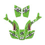 honda trx300maier graphics kit 1993-2006 predator series green