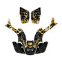 honda trx300maier graphics kit 1993-2006 revolt series gold