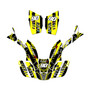 honda trx300maier graphics kit 1993-2006 swift series yellow