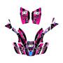 honda trx300maier graphics kit 1993-2006 swift series magenta