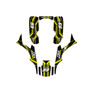 honda trx300ex graphics kit 1993-2006 electron series yellow
