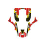 honda trx300ex graphics kit 1993-2006 fracture series red