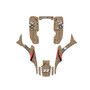 honda trx300ex graphics kit 1993-2006 predator series tan