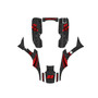 honda trx300ex graphics kit 1993-2006 predator series red-shift