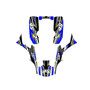 honda trx300ex graphics kit 1993-2006 shred series blue