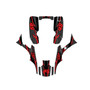 honda trx300ex graphics kit 1993-2006 shred series red-shift