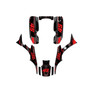 honda trx300ex graphics kit 1993-2006 swift series red-shift