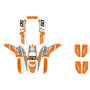 drr drx90 graphics kit all years evolution series orange