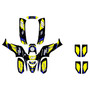 drr drx90 graphics kit all years rebel series yellow