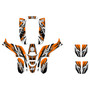 drr drx50 graphics kit all years shred series orange