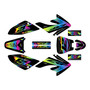 honda crf70 graphics kit all years lethal series rainbow