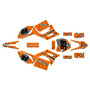 mototec pro60v graphics kit all years predator series orange