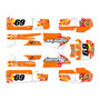 yamaha banshee350 graphics kit 1987-2012 throwback series orange