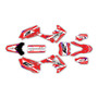 honda crf250r graphics kit 2010-2013 lethal series red