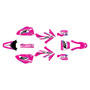 honda crf450r graphics kit 2005-2007 lethal series magenta