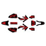 honda crf450r graphics kit 2005-2007 lethal series red-shift