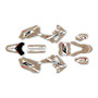 honda crf450r graphics kit 2009-2012 lethal series tan