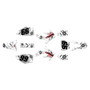 honda crf450r graphics kit 2008 predator series white