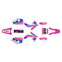 honda crf450r graphics kit 2005-2007 split series magenta