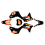 honda crf125f graphics kit 2019-2026 ominous series gold