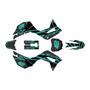 honda crf110f graphics kit 2019-2026 whiplash series teal-shift