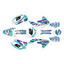 honda crf150r graphics kit 2007-2026 whiplash series teal