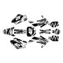 honda crf150r graphics kit 2007-2026 whiplash series white