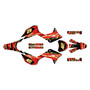 honda crf250f graphics kit 2019-2025 whiplash series gold