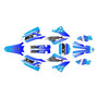 yamaha yz125 graphics kit 2022-2026 blitz series blue